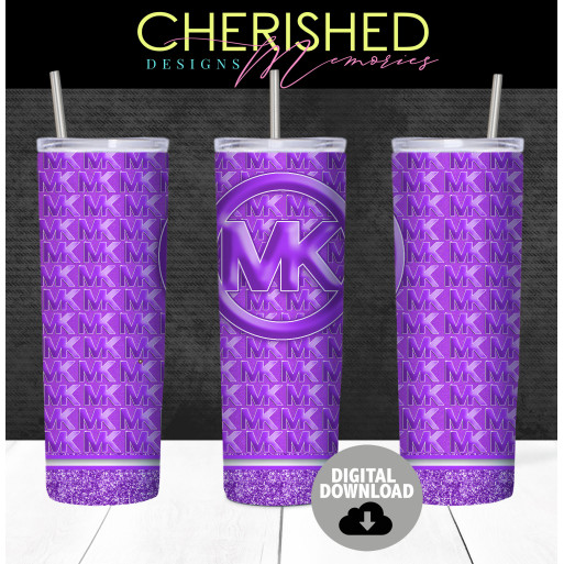 MK Purple Tumbler Design