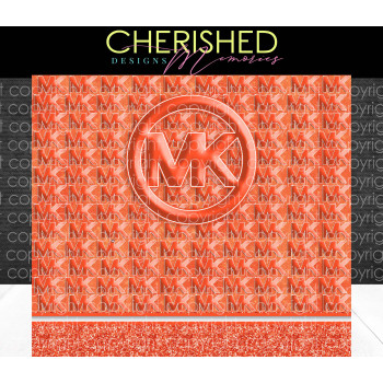 MK Orange Tumbler Design