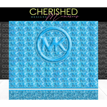 MK Blue Tumbler Design