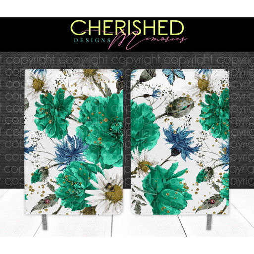 Green & Blue Daisy Journal Design