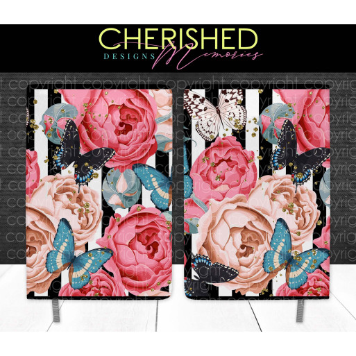 Stripes & Roses Journal Design