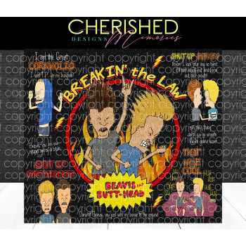 90's Beavis & Butthead Tumbler Digital File