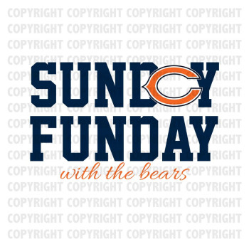 Sunday Funday With The Bears Shirt Design