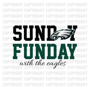 Sunday Funday With The Eagles Shirt Design