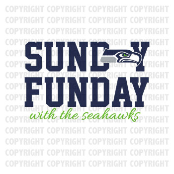 Sunday Funday With The Seahawks Shirt Design