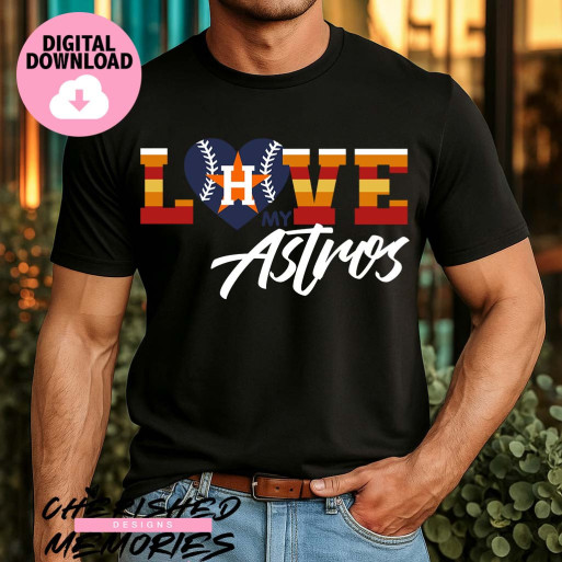 Love My Astros Shirt Design