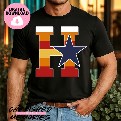 Rainbow H Shirt Design