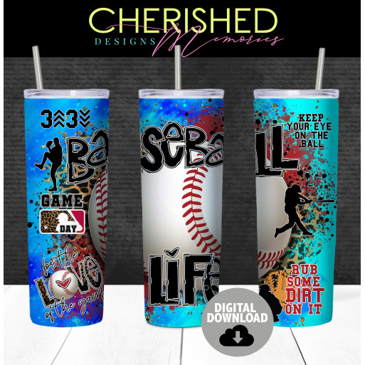 Baseball Life Tumbler Design